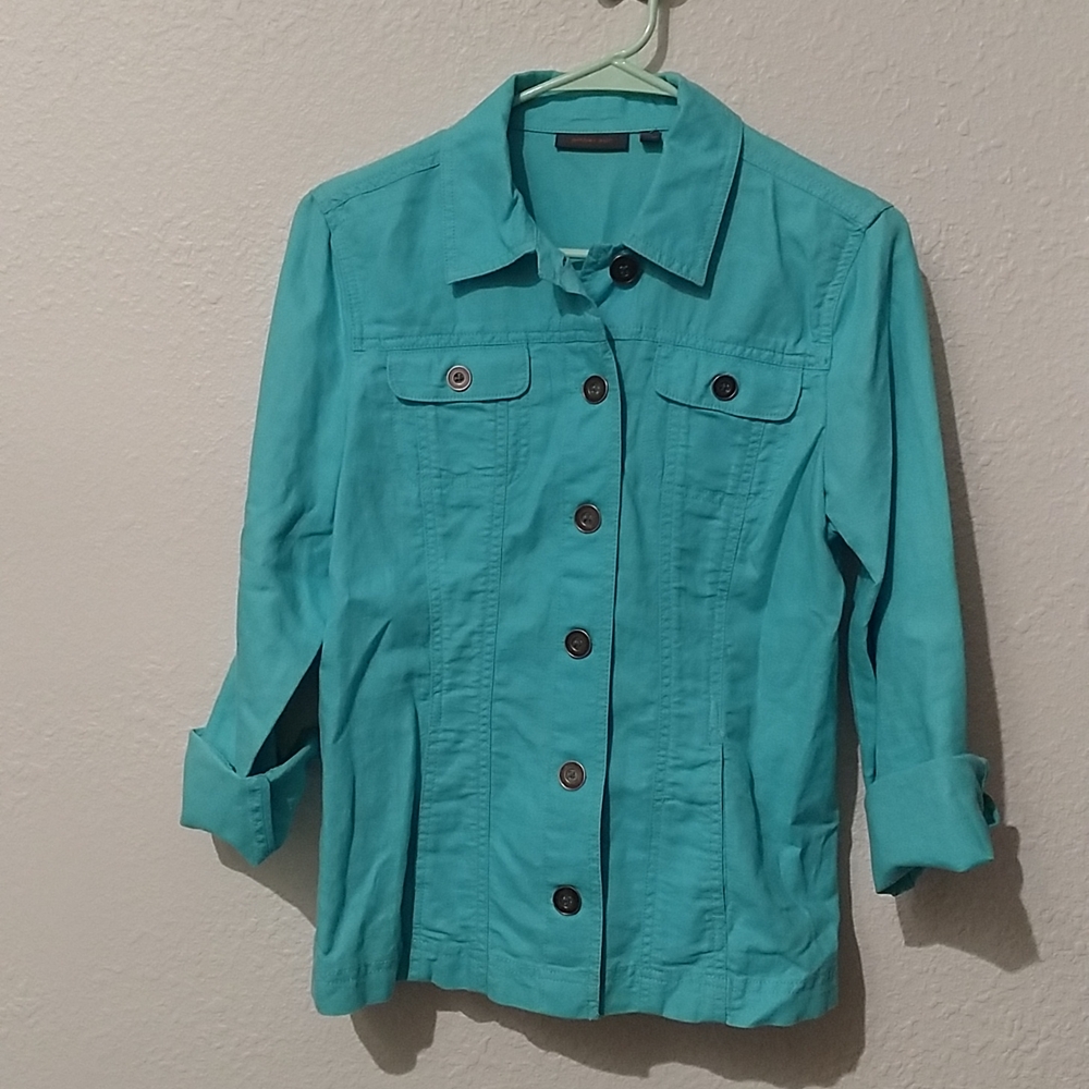 Amber Sun Linen Jacket Size-Small.